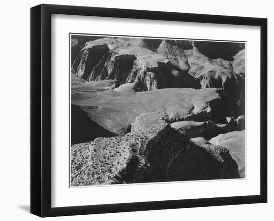 View From Yava Point Rock Formations And Valley "Grand Canyon National Park" Arizona. 1933-1942-Ansel Adams-Framed Art Print