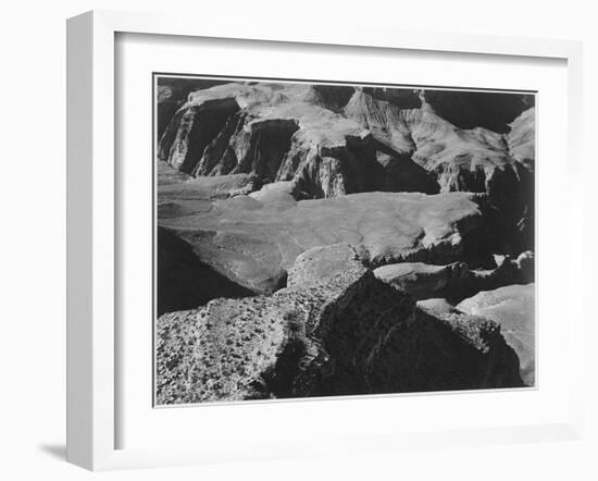 View From Yava Point Rock Formations And Valley "Grand Canyon National Park" Arizona. 1933-1942-Ansel Adams-Framed Art Print