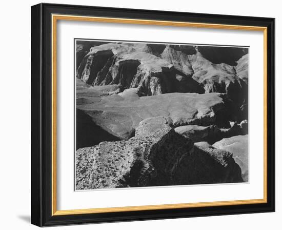 View From Yava Point Rock Formations And Valley "Grand Canyon National Park" Arizona. 1933-1942-Ansel Adams-Framed Art Print