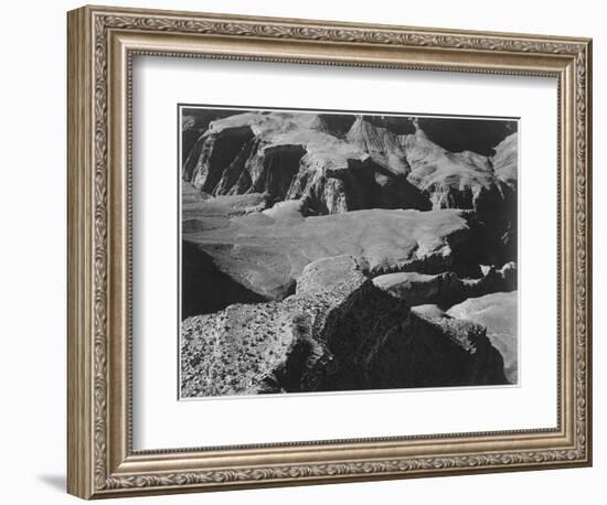 View From Yava Point Rock Formations And Valley "Grand Canyon National Park" Arizona. 1933-1942-Ansel Adams-Framed Art Print