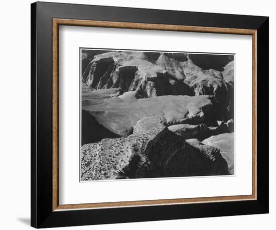 View From Yava Point Rock Formations And Valley "Grand Canyon National Park" Arizona. 1933-1942-Ansel Adams-Framed Art Print