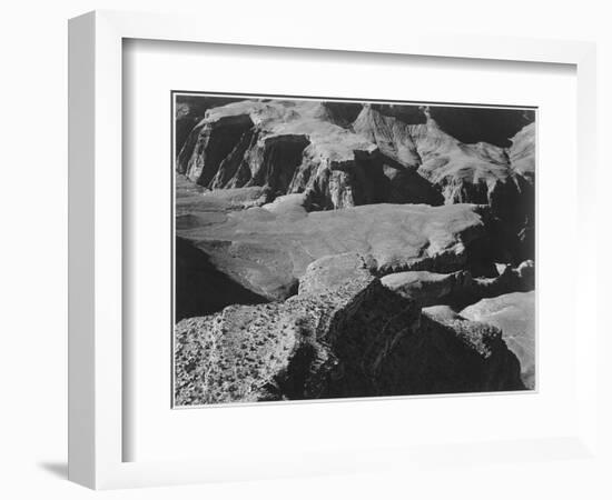 View From Yava Point Rock Formations And Valley "Grand Canyon National Park" Arizona. 1933-1942-Ansel Adams-Framed Art Print