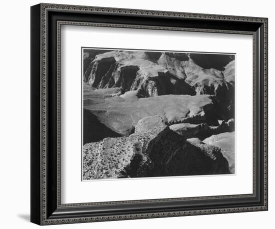 View From Yava Point Rock Formations And Valley "Grand Canyon National Park" Arizona. 1933-1942-Ansel Adams-Framed Art Print