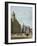 View in Amsterdam, with the Facade of the Stadhuis and the Nieuwe Kerk-Gerrit Adriaensz Berckheyde-Framed Giclee Print