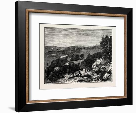 View in Beaumont Park, Huddersfield, UK, 1883-null-Framed Giclee Print