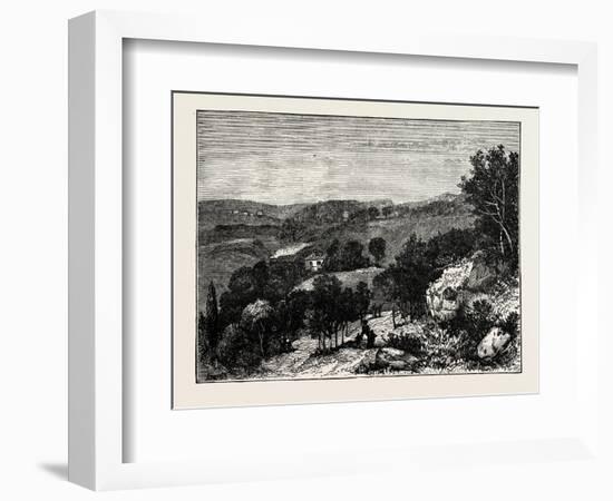 View in Beaumont Park, Huddersfield, UK, 1883-null-Framed Giclee Print