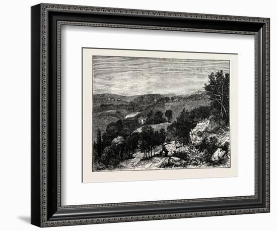 View in Beaumont Park, Huddersfield, UK, 1883-null-Framed Giclee Print