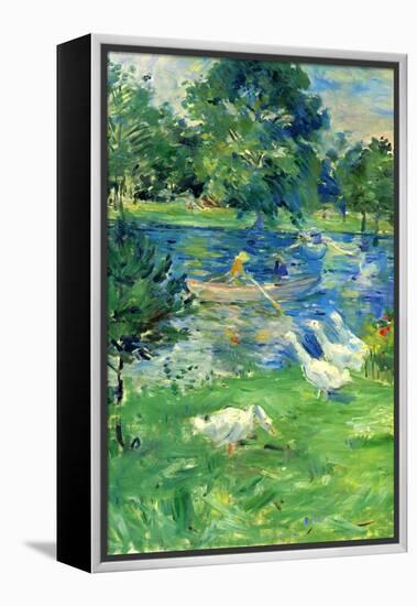 View in Bologne-Berthe Morisot-Framed Stretched Canvas