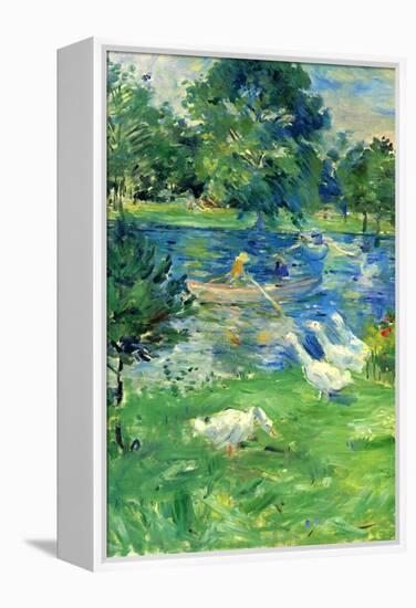 View in Bologne-Berthe Morisot-Framed Stretched Canvas