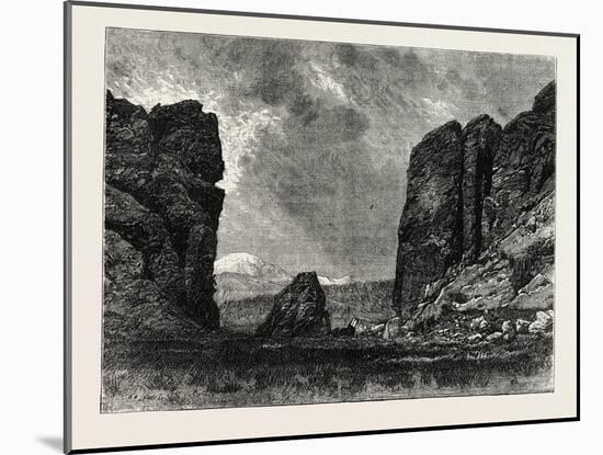 View in Colorado: the Gate of the Garden of the Gods, USA, 1870S-null-Mounted Giclee Print