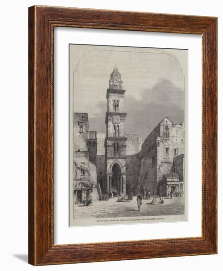 View in Gaeta, with the Church of St Erasmus-Samuel Read-Framed Giclee Print