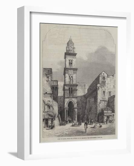 View in Gaeta, with the Church of St Erasmus-Samuel Read-Framed Giclee Print