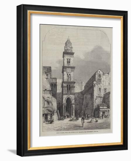 View in Gaeta, with the Church of St Erasmus-Samuel Read-Framed Giclee Print