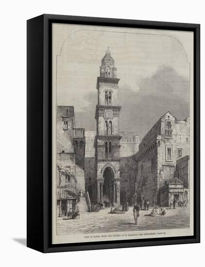 View in Gaeta, with the Church of St Erasmus-Samuel Read-Framed Premier Image Canvas