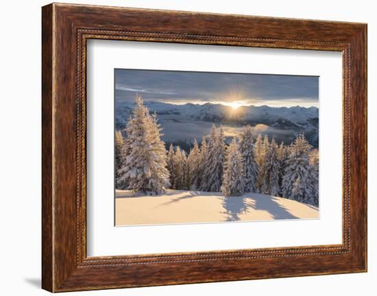 View in Hohe Tauern of the Kreuzkogel, Dorfgastein, Gasteinertal, Salzburg, Austria-Rainer Mirau-Framed Photographic Print