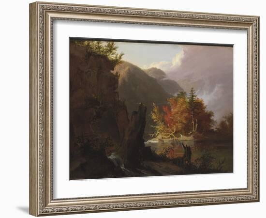 View in Kaaterskill Clove, 1826-Thomas Cole-Framed Giclee Print