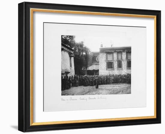 View in Lhasa Looking Towards Jokang, Tibet, 1903-04-John Claude White-Framed Giclee Print