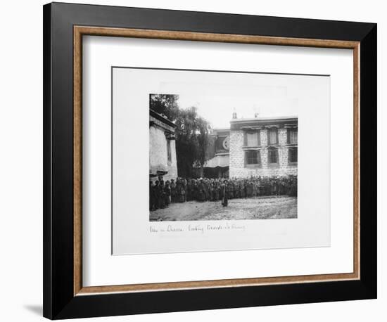 View in Lhasa Looking Towards Jokang, Tibet, 1903-04-John Claude White-Framed Giclee Print