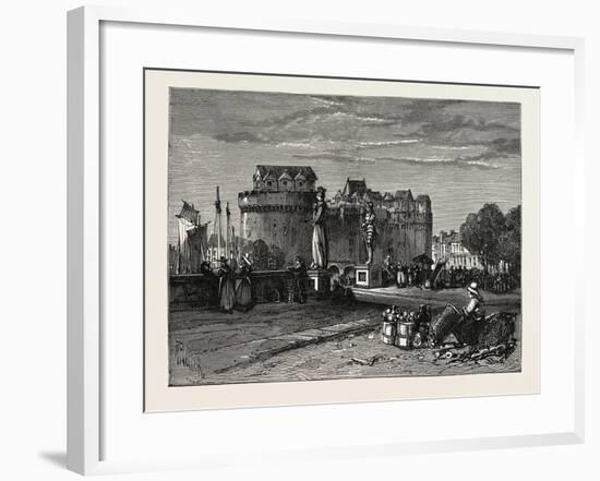 View in Nantes, on the Loire, France-null-Framed Giclee Print