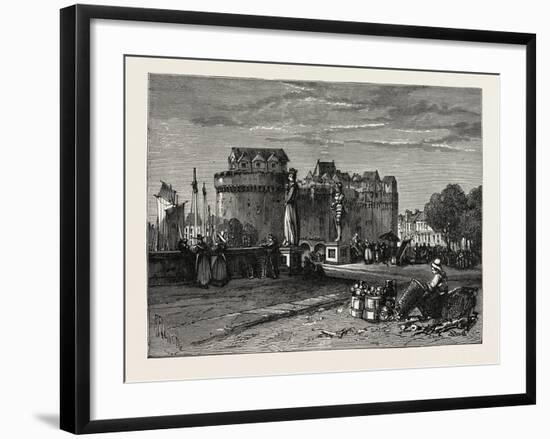 View in Nantes, on the Loire, France-null-Framed Giclee Print