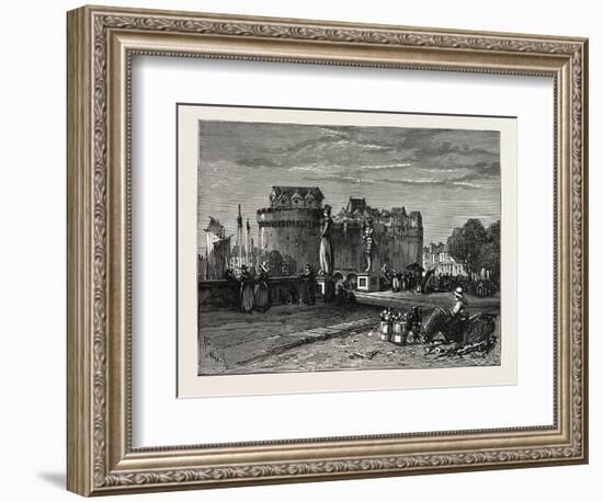 View in Nantes, on the Loire, France-null-Framed Giclee Print