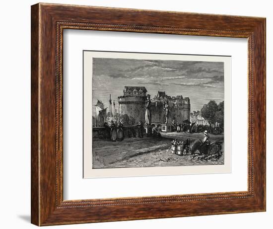 View in Nantes, on the Loire, France-null-Framed Giclee Print