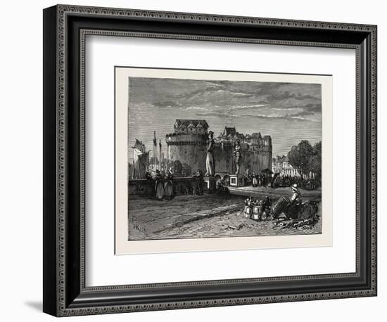 View in Nantes, on the Loire, France-null-Framed Giclee Print