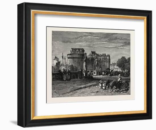 View in Nantes, on the Loire, France-null-Framed Giclee Print