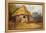 View in Southern India, with a Warrior Outside His Hut, C.1815-George Chinnery-Framed Premier Image Canvas