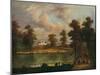 View in St. Jamess Park Showing Rosamonds Pond, 1840-William Hogarth-Mounted Giclee Print