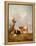 View in Stour Valley with Two Cows-Thomas Sidney Cooper-Framed Premier Image Canvas