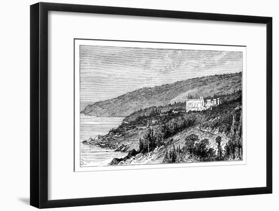 View in the Crimea: the Palace Woronzow, Alupka, Ukraine, C1888-null-Framed Giclee Print