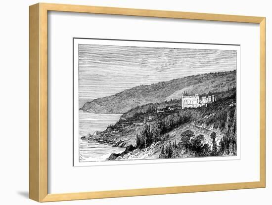View in the Crimea: the Palace Woronzow, Alupka, Ukraine, C1888-null-Framed Giclee Print