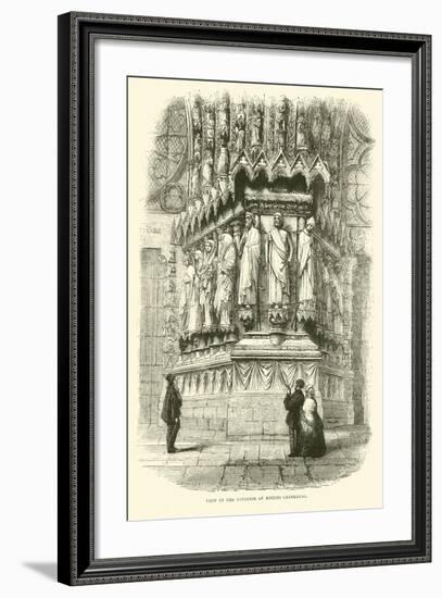 View in the Interior of Rheims Cathedral, September 1870-null-Framed Giclee Print