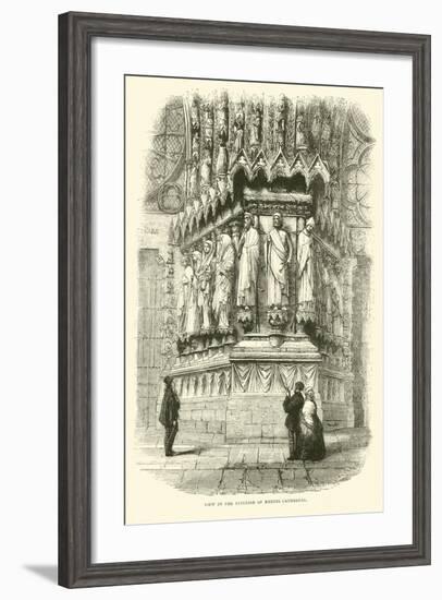 View in the Interior of Rheims Cathedral, September 1870-null-Framed Giclee Print