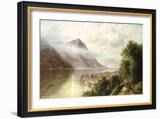 View in the Italian Lakes-Hermann Corrodi-Framed Giclee Print