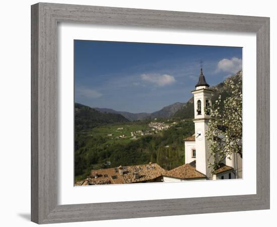 View in the Mountains Above Limone, Lake Garda, Lombardy, Italy, Europe-James Emmerson-Framed Photographic Print