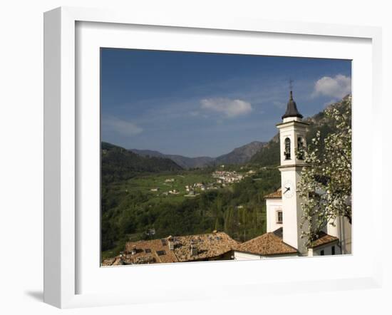 View in the Mountains Above Limone, Lake Garda, Lombardy, Italy, Europe-James Emmerson-Framed Photographic Print