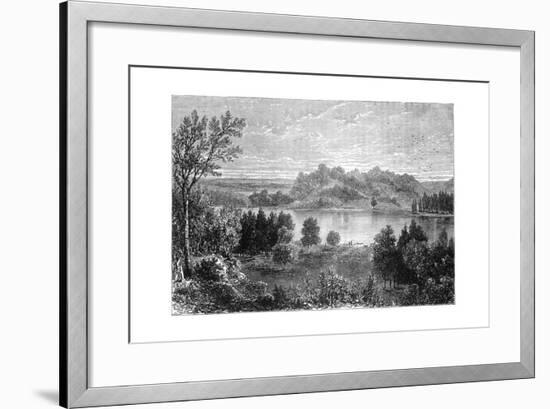 View in the Valley of the Upper Mississippi, 1877-null-Framed Giclee Print