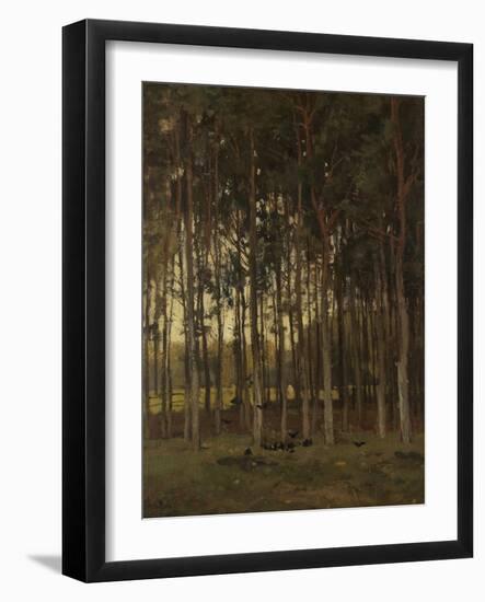 View in the Woods-Theophile de Bock-Framed Art Print