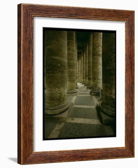 View Inside the Colonnade-Giovanni Lorenzo Bernini-Framed Giclee Print