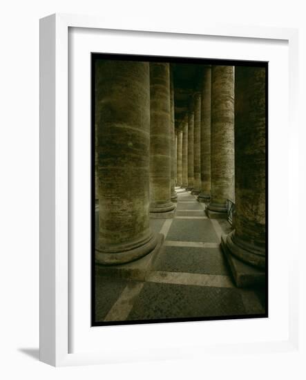 View Inside the Colonnade-Giovanni Lorenzo Bernini-Framed Giclee Print