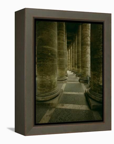 View Inside the Colonnade-Giovanni Lorenzo Bernini-Framed Premier Image Canvas