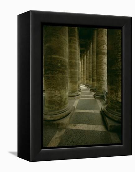 View Inside the Colonnade-Giovanni Lorenzo Bernini-Framed Premier Image Canvas