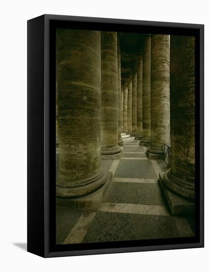 View Inside the Colonnade-Giovanni Lorenzo Bernini-Framed Premier Image Canvas
