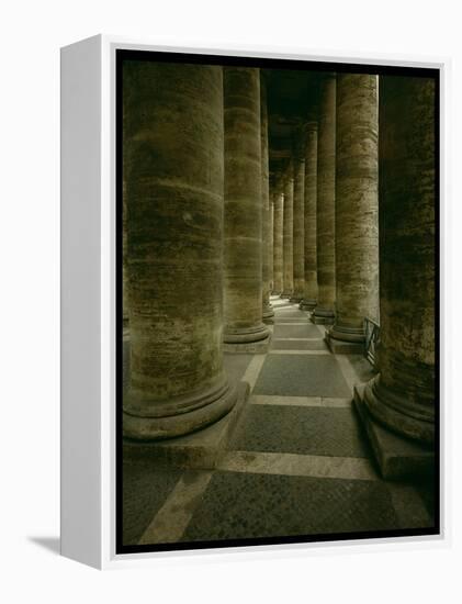 View Inside the Colonnade-Giovanni Lorenzo Bernini-Framed Premier Image Canvas