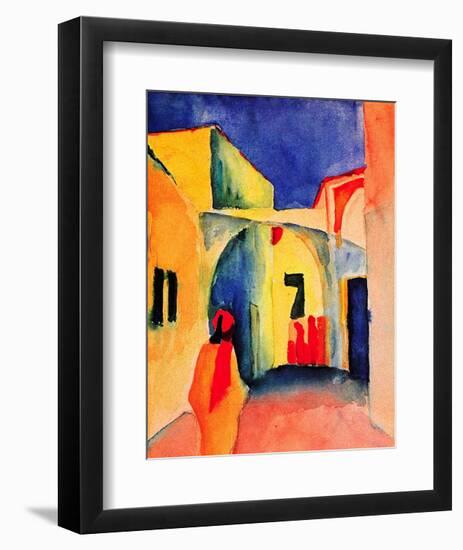 View into a Lane, 1914-Auguste Macke-Framed Art Print