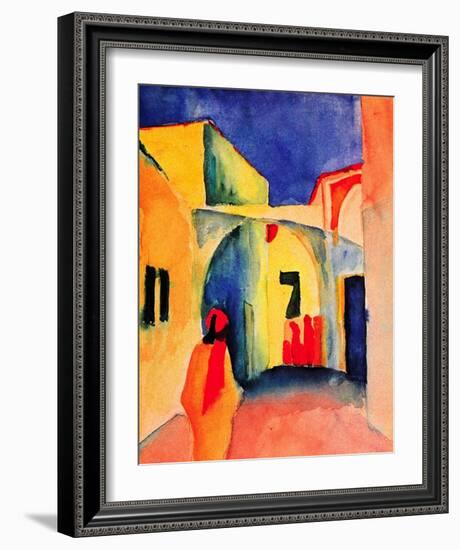 View into a Lane, 1914-Auguste Macke-Framed Art Print