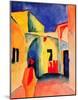 View into a Lane, 1914-Auguste Macke-Mounted Art Print