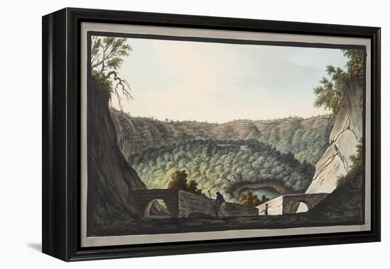 View into the Crater of Astruni Taken from the Spot Represented in Plate Xix; Plate Xx-Pietro Fabris-Framed Premier Image Canvas